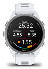Garmin Forerunner 170 3,05 cm (1.2") AMOLED 30 mm Digital 390 x 390 pixel Berøringsskærm Hvid GPS (satellit)