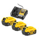 DeWALT DCB1104P3-QW ledningsfrit batteri / ledningsfri oplader Batteri- og opladersæt