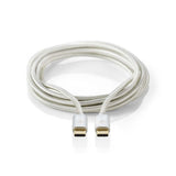 Nedis CCTB64700AL20 USB-kabel USB 3.2 Gen 1 (3.1 Gen 1) 2 m USB C 5 Gbit/sek. Aluminium