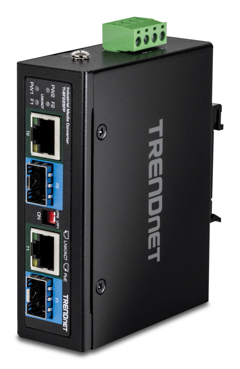 Trendnet TI-BF22SFP netværksomformer til medie 1000 Mbit/s Sort