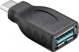 Goobay 45395 kabel kønsskifter USB-C USB-A Sort
