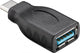 Goobay 45395 kabel kønsskifter USB-C USB-A Sort