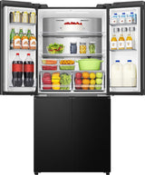 Hisense RQ5P470SAFD side-by-side køle-fryseskab Fritstående 483 L Sort