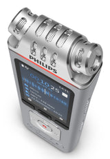 Philips DVT4115 Digital Voice Tracer Flashkort Krom, Sølv