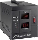PowerWalker AVR 2000/SIV spændingsregulator 2 AC stikkontakt(er) 230 V Sort