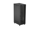 Lanberg FF01-8247-23BL stativ 47U Fritstående reol Sort