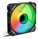 Sharkoon SHARK Mirror PWM RGB Computerkabinet Ventilator 12 cm Sort 1 stk