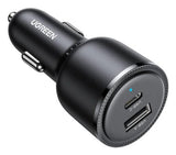 Ugreen 35023 oplader til mobil enhed Universel Sort Cigartænder Hurtig opladning Automatisk