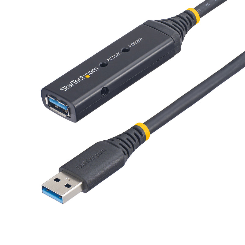 StarTech.com USB3AAEXT5M USB-kabel USB 3.2 Gen 1 (3.1 Gen 1) 5 m USB A Sort