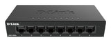 D-Link DGS-108GL netværksswitch Ikke administreret Gigabit Ethernet (10/100/1000) Sort