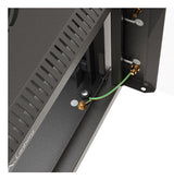 Lanberg WF11-3306-10B stativ 6U Vægmonteret stativ Sort