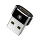 Baseus CAAOTG-01 kabel kønsskifter Sort