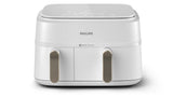 Philips 3000 series NA353/10 frituregryde Dobbelt 9 L Enkeltstående 2750 W Varmluftsteger Sølv, Hvid