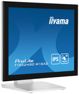 iiyama ProLite T1932MSC-W1SAG computerskærm 48,3 cm (19") 1280 x 1024 pixel Fuld HD LED Berøringsskærm Bordplade Hvid