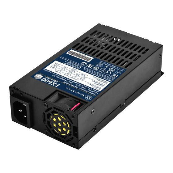 Silverstone FX600 Platinum enhed til strømforsyning 600 W 20+4 pin ATX Flex ATX Sort