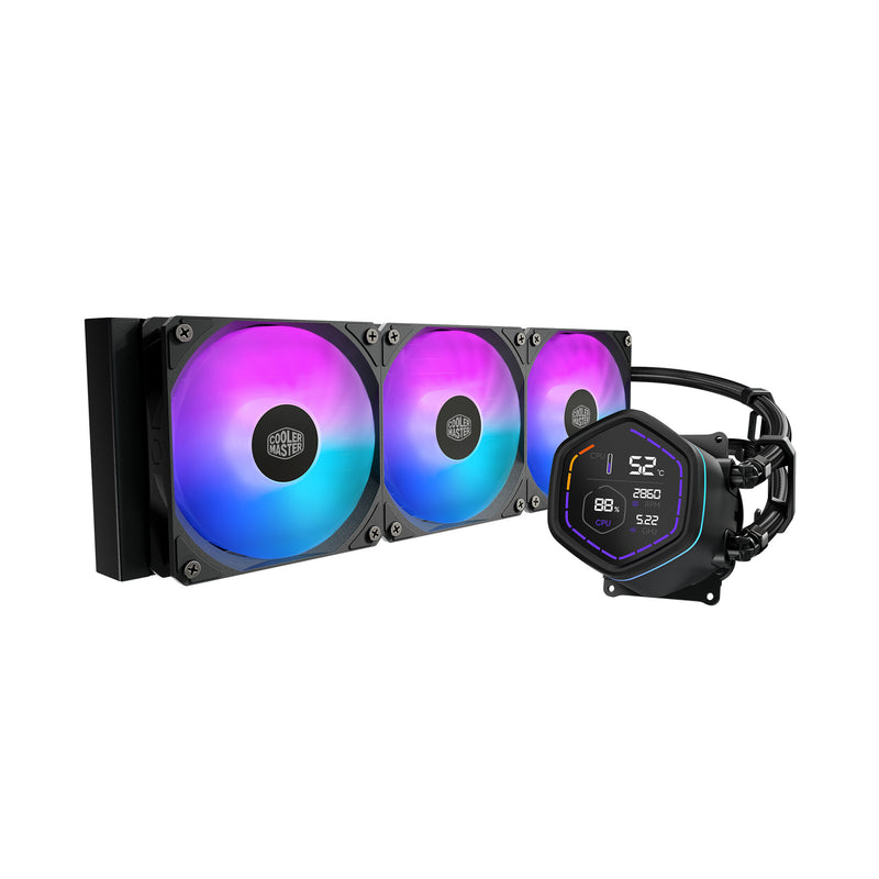 Cooler Master MasterLiquid Core Nex Digital Processor Alt-i-en væskekøler 12 cm Sort 1 stk