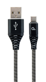 Gembird CC-USB2B-AMCM-2M-BW USB-kabel USB 2.0 USB A USB C 0,48 Gbit/sek. Sort, Hvid