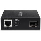 Trendnet TFC-PGSFP netværksomformer til medie 2000 Mbit/s Sort