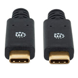 Manhattan 354905 USB-kabel USB 3.2 Gen 1 (3.1 Gen 1) 2 m USB C 5 Gbit/sek. Sort