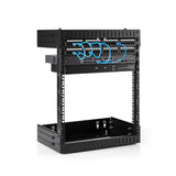 StarTech.com RK12WALLOA stativ 12U Vægmonteret stativ Sort