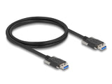 DeLOCK 80998 USB-kabel USB 3.2 Gen 1 (3.1 Gen 1) 1 m USB A 5 Gbit/sek. Sort