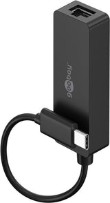 Goobay 76579 kabel kønsskifter USB-C RJ-45 Sort