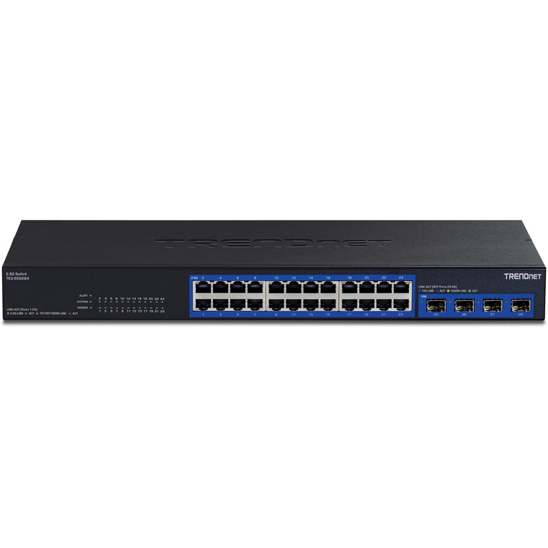 Trendnet TEG-S50284 netværksswitch Ikke administreret 2.5G Ethernet (100/1000/2500) Sort