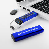 iStorage datAshur PRO+C USB-nøgle 512 GB USB Type-C 3.2 Gen 1 (3.1 Gen 1) Blå