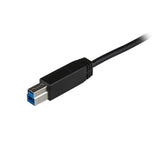 StarTech.com USB31CB1M USB-kabel USB 3.2 Gen 2 (3.1 Gen 2) 1 m USB C USB B 10 Gbit/sek. Sort