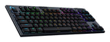 Logitech G G915 X LIGHTSPEED tastatur Spil USB + RF Wireless + Bluetooth QWERTY Nordisk Sort