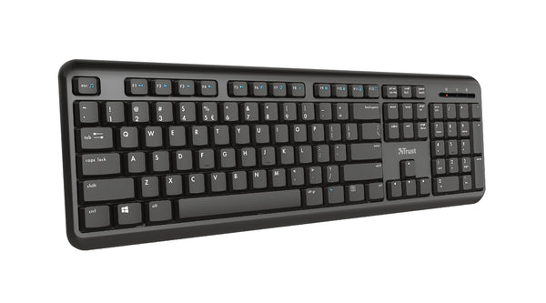 Trust TK-350 tastatur Kontor RF trådløst QWERTZ Tysk Sort