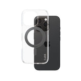 PanzerGlass CARE™ by ® Case Transparent m. Sort Kickstand & MagSafe iPhone 16 Pro