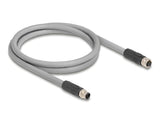 DeLOCK 80537 sensor- & aktuatorkabel 1 m RST M12 Grå