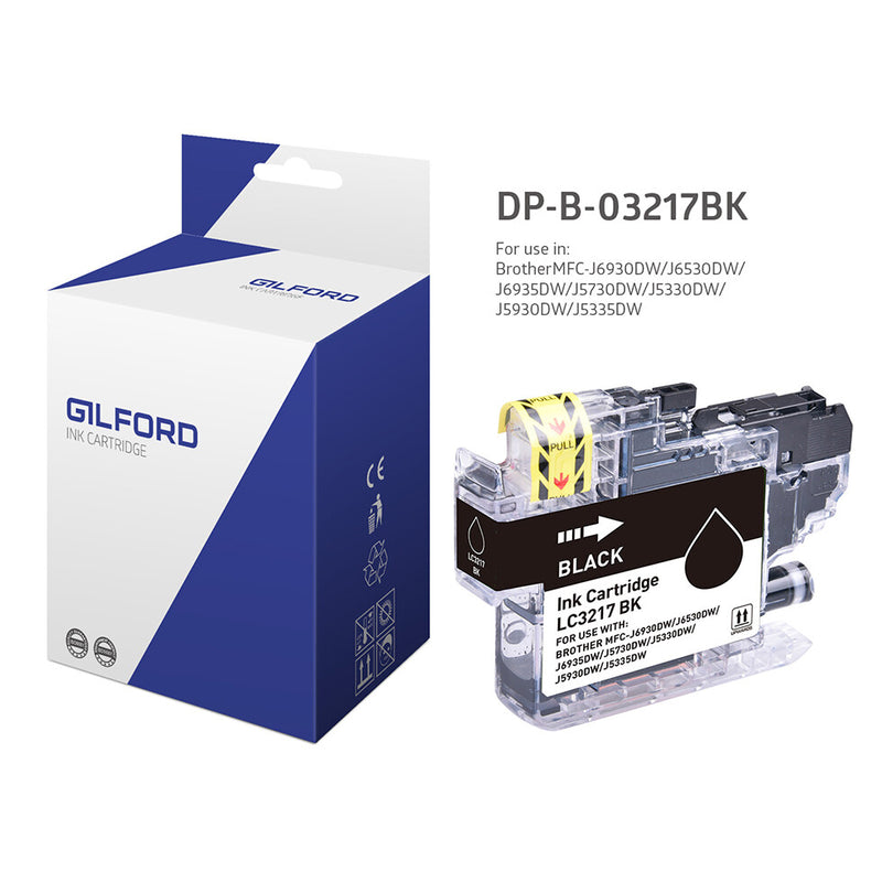 Gilford DP-B-03217BK blækpatron 1 stk Sort