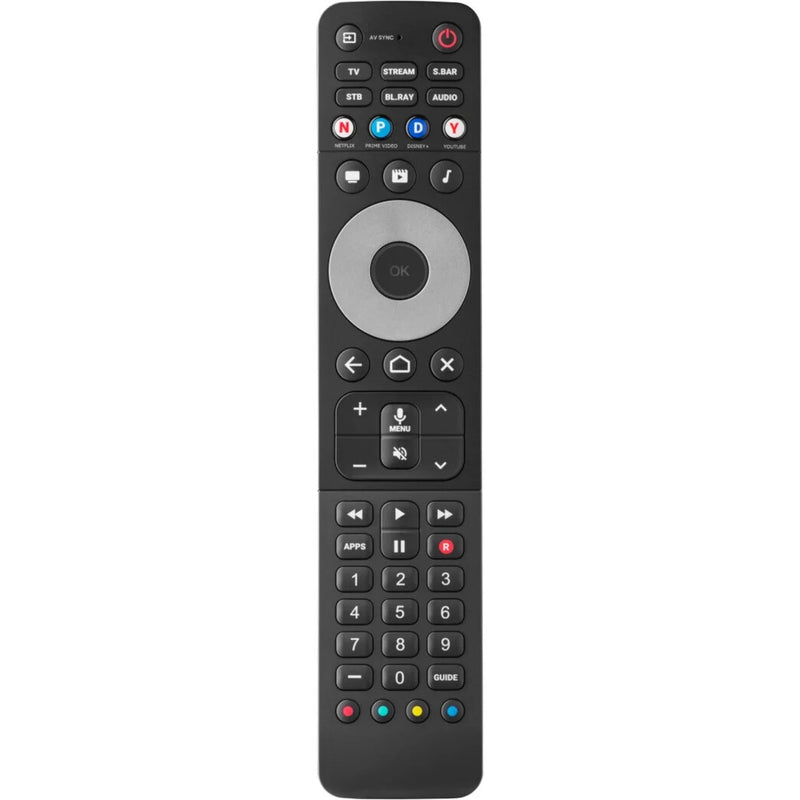 One For All URC 7966 fjernbetjening IR/Bluetooth DVD/Blu-ray, Spillekonsol, Højttaler, Soundbar højttaler, TV, TV set-top-boks Tryk på knapper
