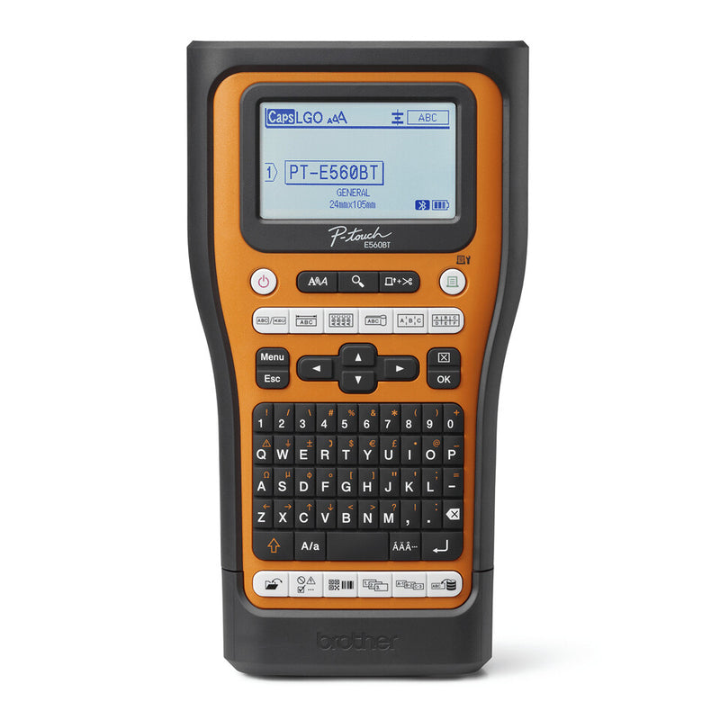 Brother PTE560BTVPQL1 etiketprinter Termisk overførsel 180 x 180 dpi 20 mm/sek. Kabel & trådløs HSE/TZe Bluetooth QWERTY