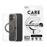 PanzerGlass CARE™ by ® Case Transparent m. Sort Kickstand & MagSafe iPhone 16 Plus