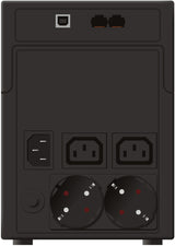PowerWalker VI 1200 SHL Schuko UPS-enhed Interaktivt indgangsstik 1,2 kVA 600 W 4 AC stikkontakt(er)