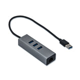 i-tec Metal U3METALG3HUB interface hub USB 3.2 Gen 1 (3.1 Gen 1) Type-A 5000 Mbit/s Grå