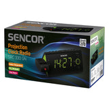 Sencor SRC 330 GN radio Ur Digital Sort, Grøn