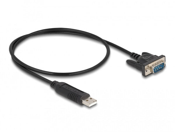 DeLOCK 66461 serielkabel Sort 0,5 m USB Type-A RS-232