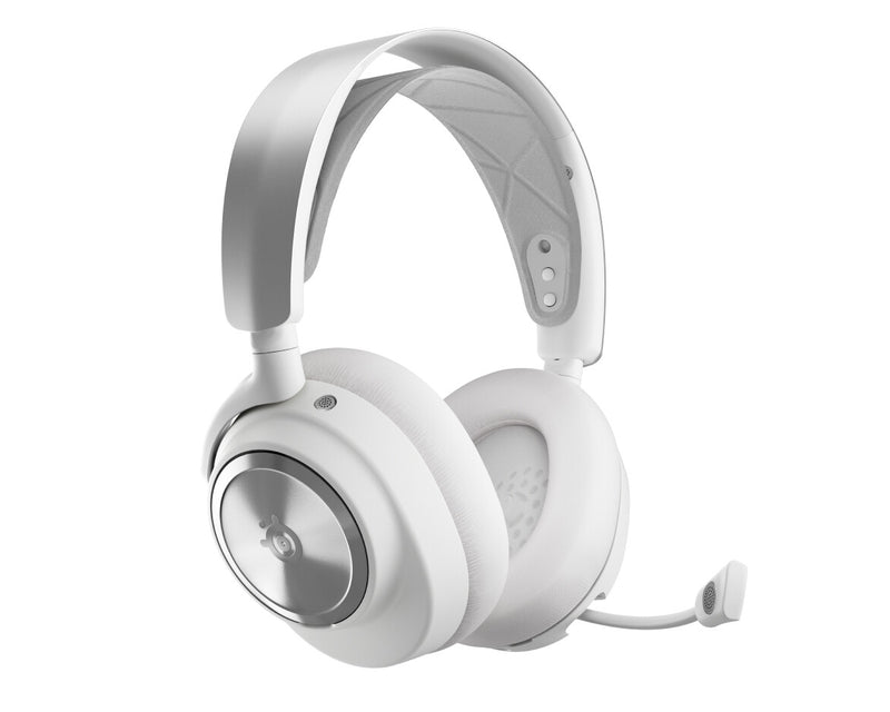 Steelseries Arctis Nova Pro Wireless Headset Kabel & trådløs Spil Bluetooth Sølv, Hvid