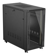 Lanberg FF01-6222-12B stativ 22U Fritstående reol Sort