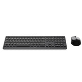 Rapoo 9390M tastatur Mus inkluderet Bluetooth QWERTY Engelsk Mørkegrå