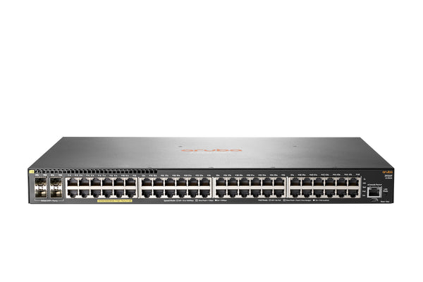 HPE Aruba Networking Aruba 2930F 48G PoE+ 4SFP+ Administreret L3 Gigabit Ethernet (10/100/1000) Strøm over Ethernet (PoE) 1U Grå