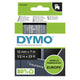 DYMO Ægte D1-etiketter | Hvid tekst på klar tape | 12 mm x 7 m | Selvklæbende etiketter til LabelManager-mærkemaskiner | Fremstillet i Europa