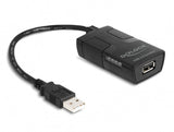 DeLOCK 64225 seriel konverter/repeater/isolator USB 2.0 Sort