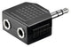 Goobay 11104 kabel kønsskifter 3.5 mm 2 x 3.5 mm Sort