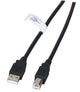 EFB Elektronik K5203.0,5 USB-kabel USB 2.0 0,5 m USB A USB B 0,48 Gbit/sek. Sort