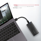 Axagon EEM2-SBC externes Gehäuse für M.2 SSDs USB-C 3.2 Gen 2 - schwarz SSD kabinet Sort